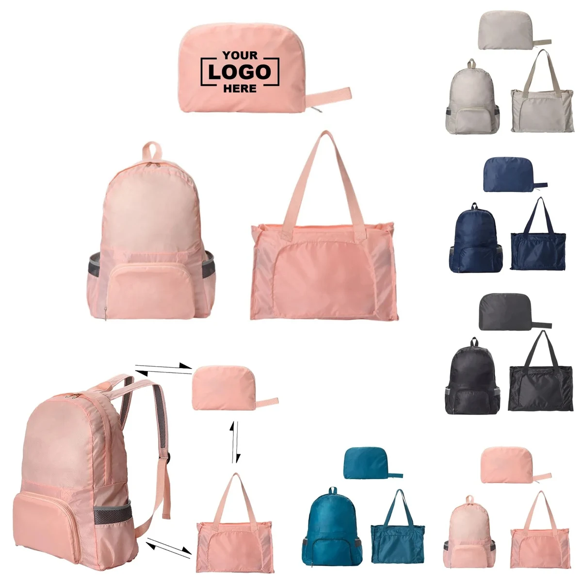 Dual Purpose Foldable Lightweight Travel Backpack 1