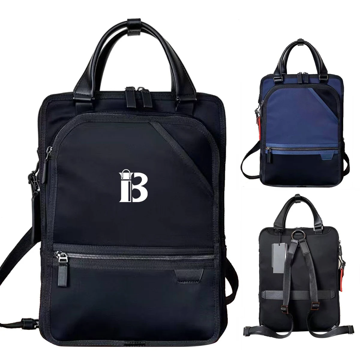 Multi Functional Commuting Nylon Slim Backpack 1