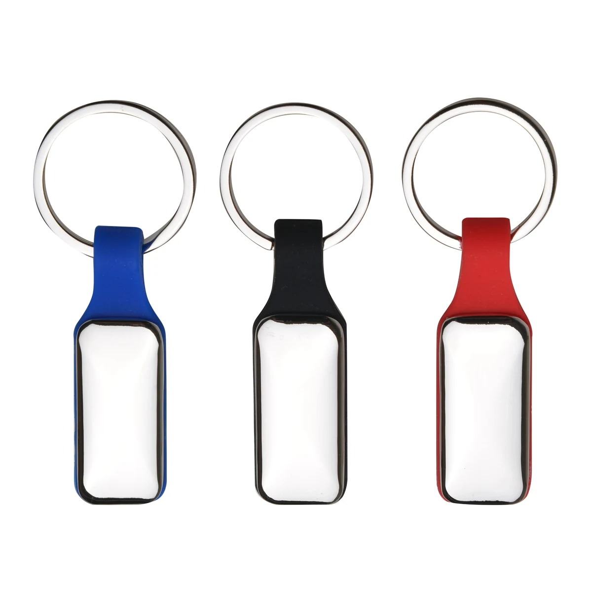 Metal Keychain with Silicon Strap 1