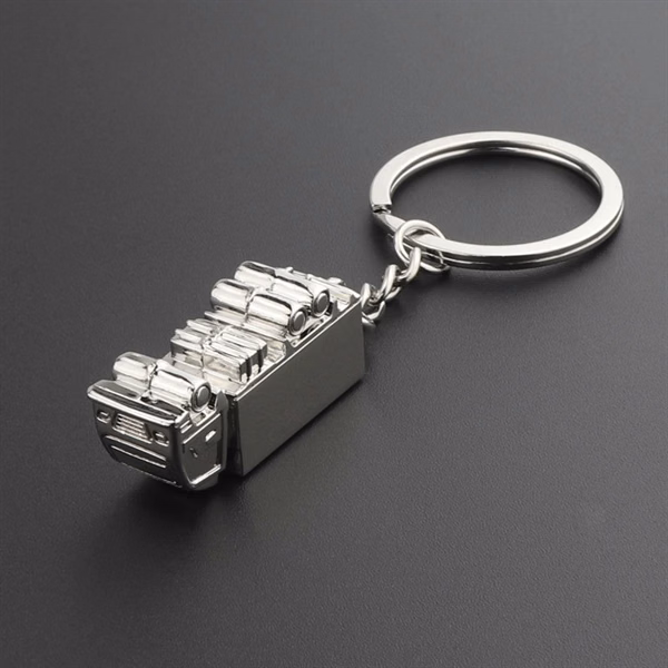 Custom Metal Truck Key Ring — Auto Industry & Trucking Promotional Item