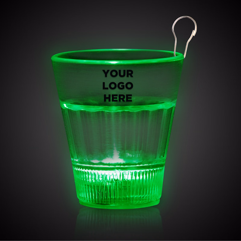 Jade LED 2oz Shot Glass Medallion