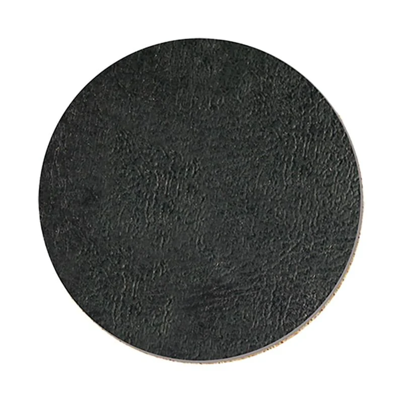 4" Round Leatherette Coaster 1