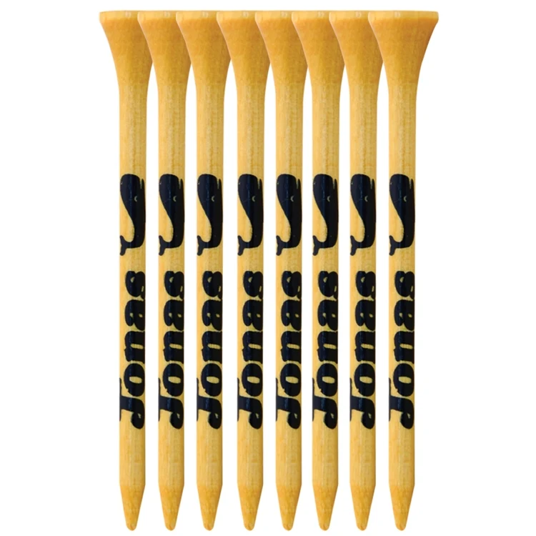 8 Pack of Bamboo Golf Tees (3 1/4") 1
