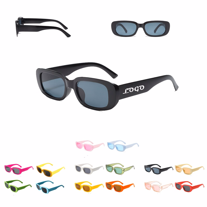 Retro Rectangle Sun Glasses