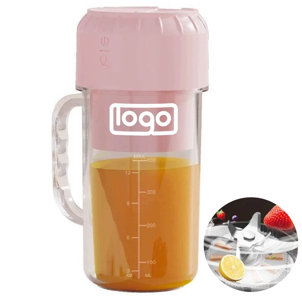 13oz Type-C Rechargeable Juicer Blender Cup w/ Handle 1