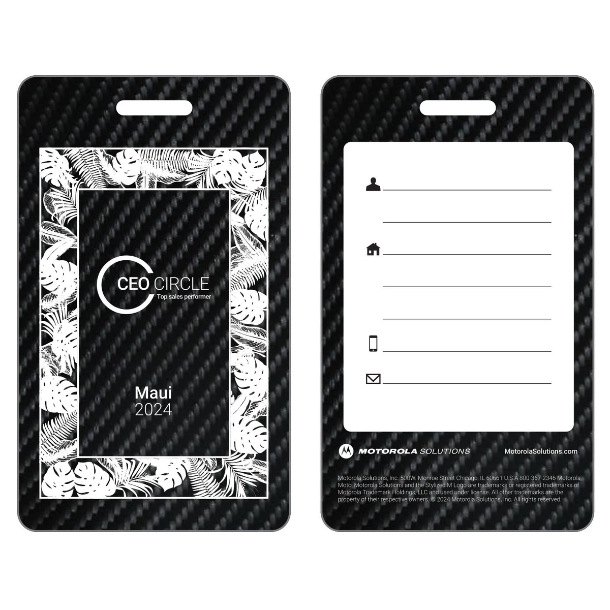 Carbon Fiber Luggage Tags 1