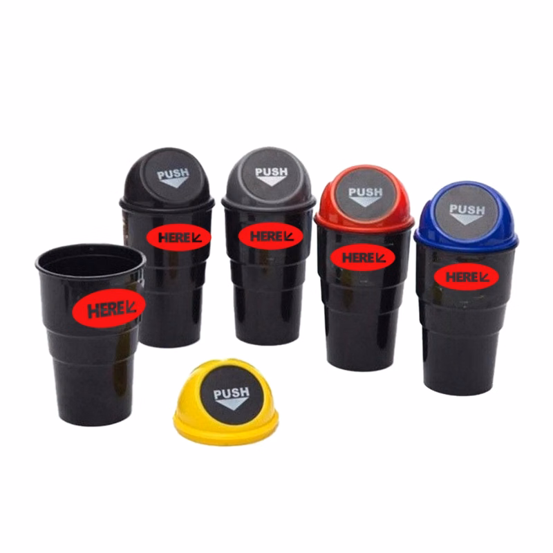 Leakproof Car Trash Can Compact Cup Holder