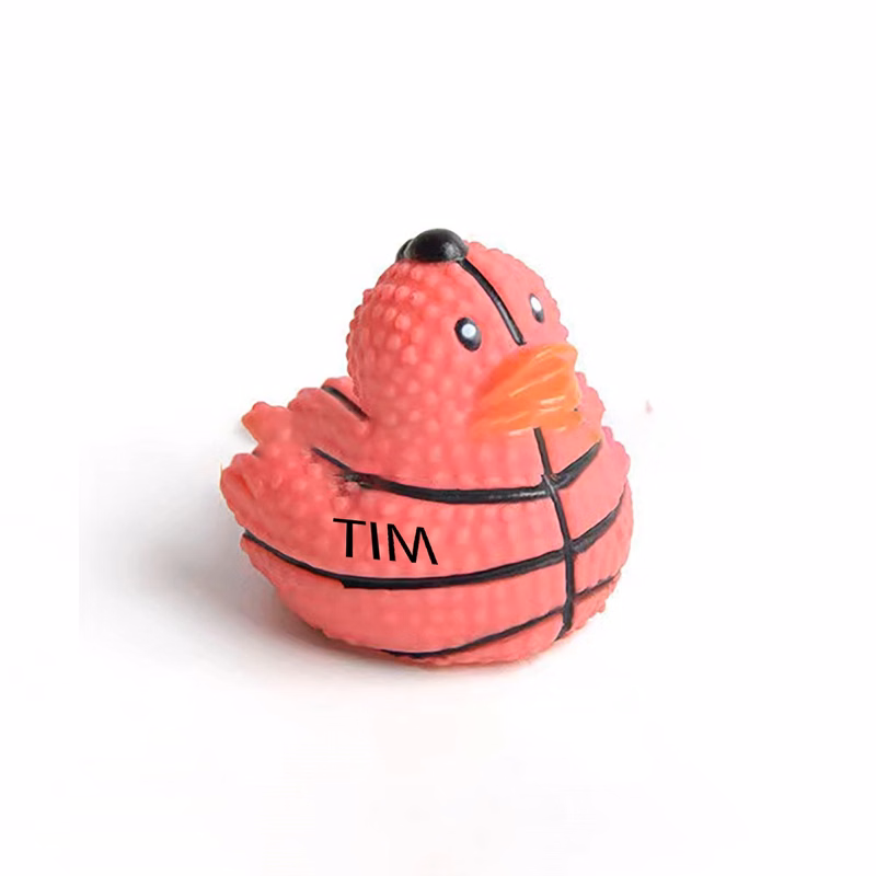 Kids Bath Toy Rubber Duck Red