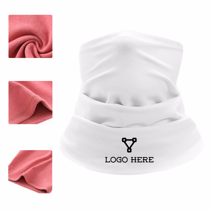 MOQ 50 Adjustable Fleece Neck Gaiter Face Mask for Cold Weather