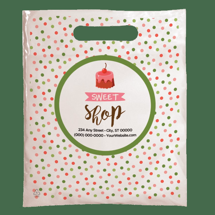 Christmas Scatter Design 1 Plastic Bag (7.5" x 9")