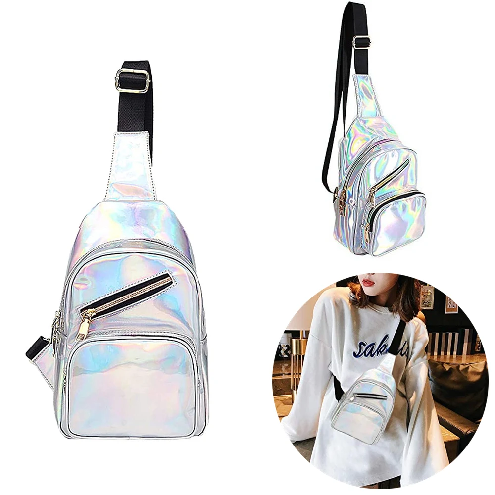 PU Holographic Single Shoulder Bag 1