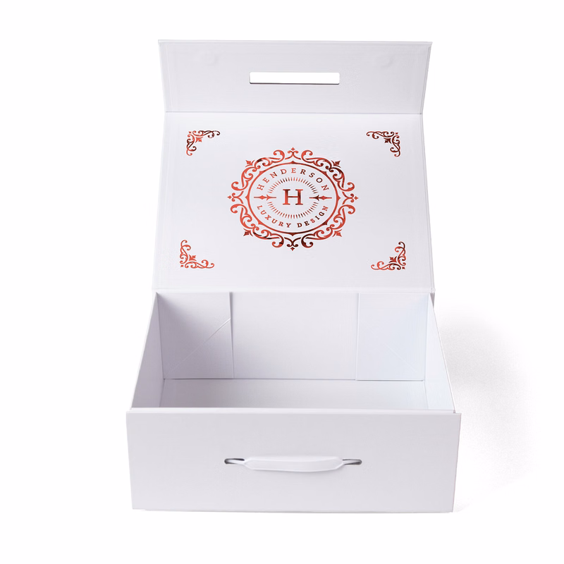 Shelly - Magnetic Gift Box with Handle - Foil Print