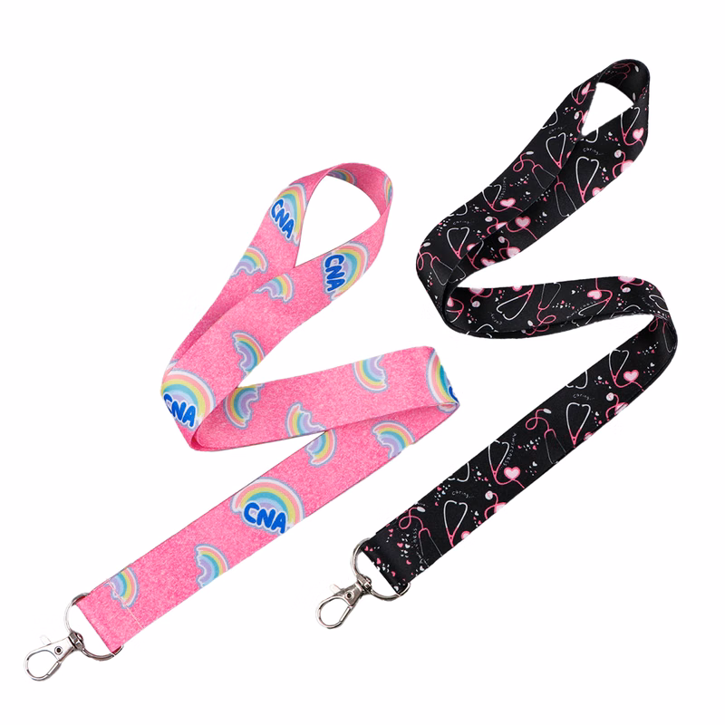 3/4" Polyester Lanyard with Metal Crimp
