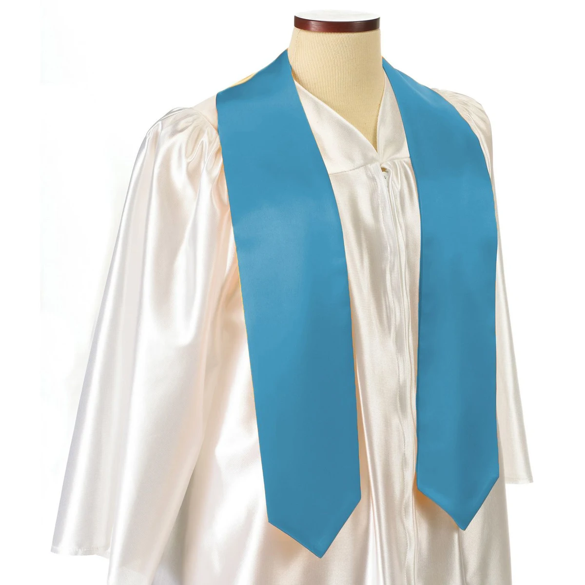 Medium Blue 60" Graduation Stole 1