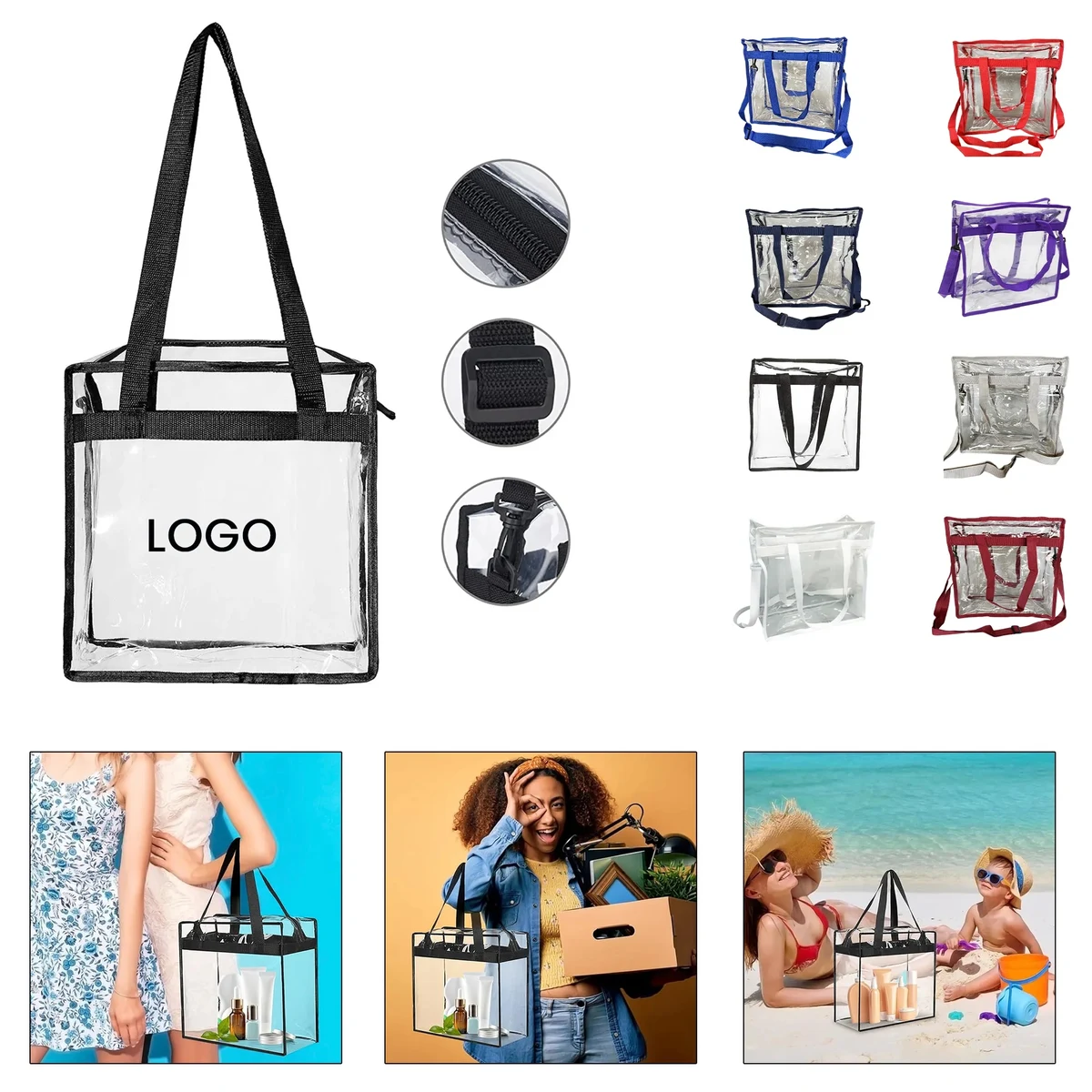 PVC Crossbody Handbags for Shopping & Travel 1