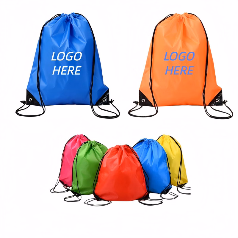 210D Sports Polyester Drawstring Bag