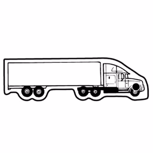 Semi Truck 4 Key Tag - Spot Color