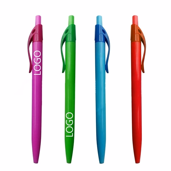 Cheap plastic seek write ballpoint pen