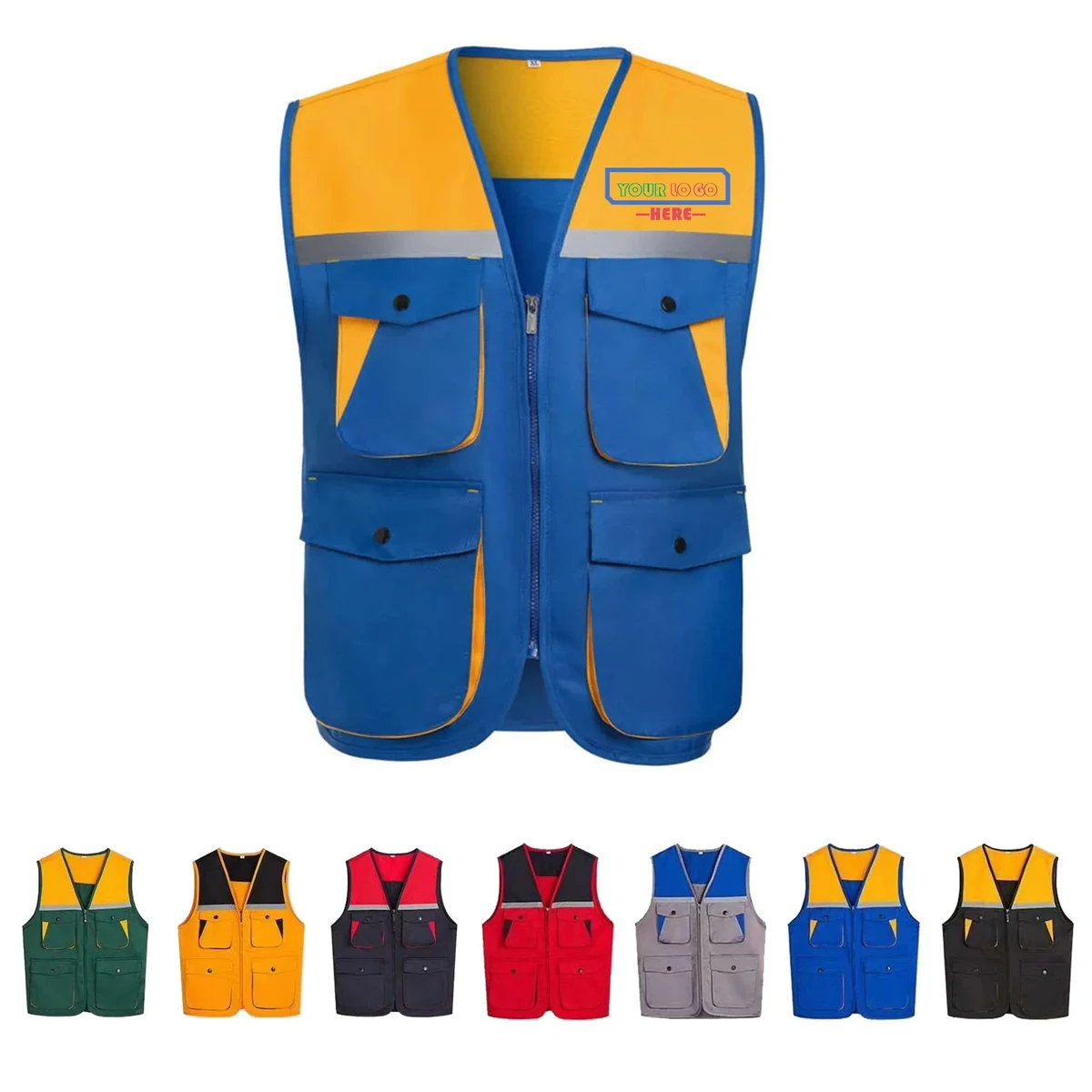 Solid Color Zipper Sleeveless Jacket for Toddler Kid 1