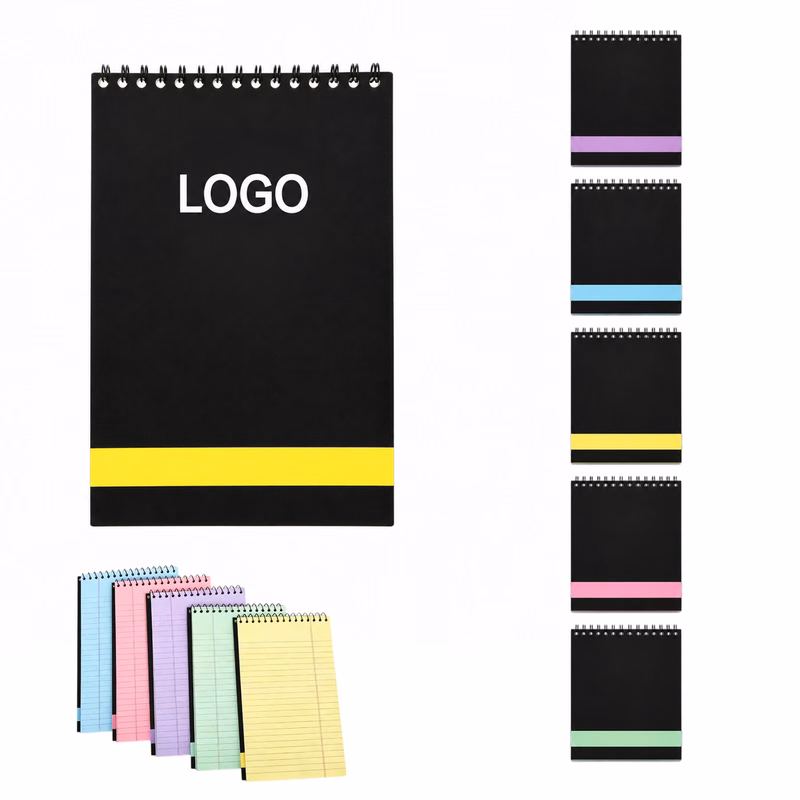 Top Spiral Notepad With Colored Pages