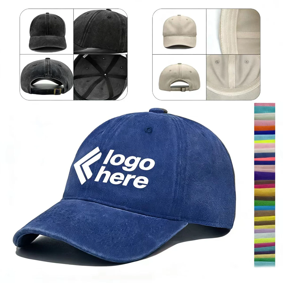 Plain Soft Crown Baseball Cap 1
