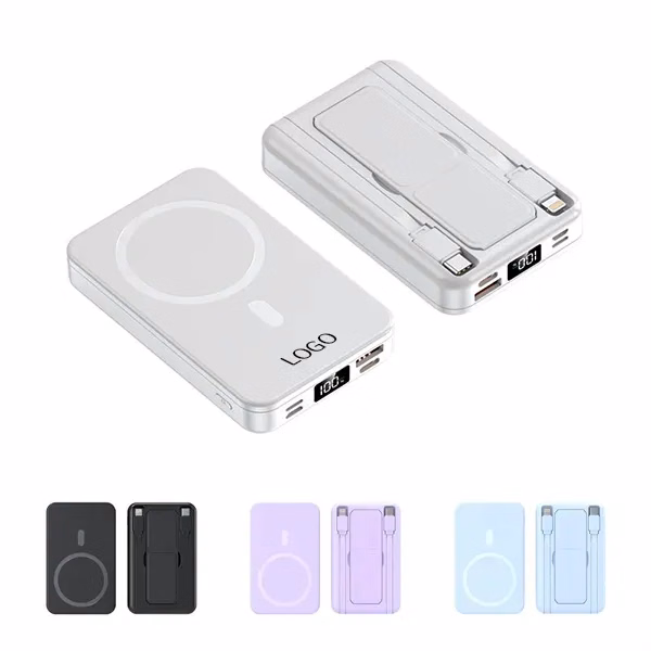 Magnetic Wireless Power Bank with Phone Stand