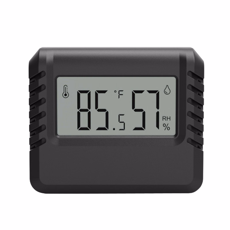 Ultra Thin Indoor Digital Mini Thermometer Hygrometer with Magnetic Mount.