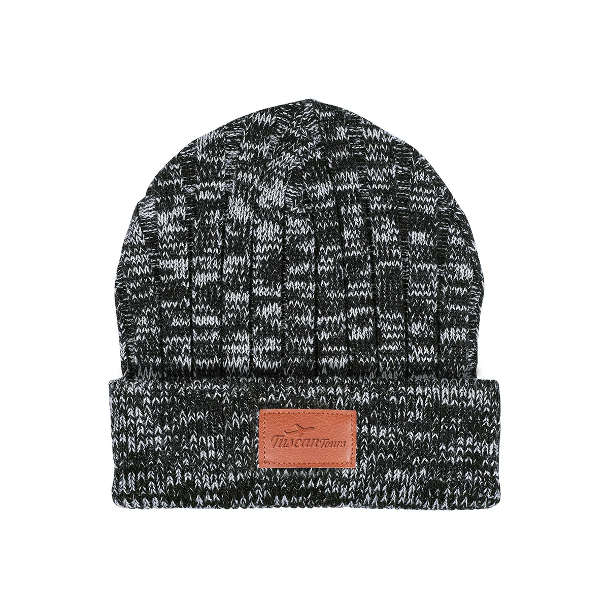 Heathered Knit Cuffed Rib Beanie 1