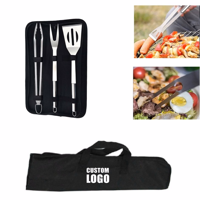 MOQ 10 pcs BBQ Utensil Set with Bag