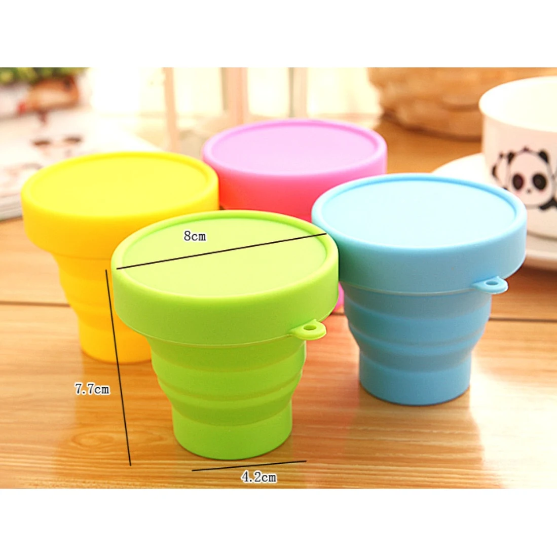 Custom 6 oz Promotional Outdoor Travel Silicone Folding Cup 1