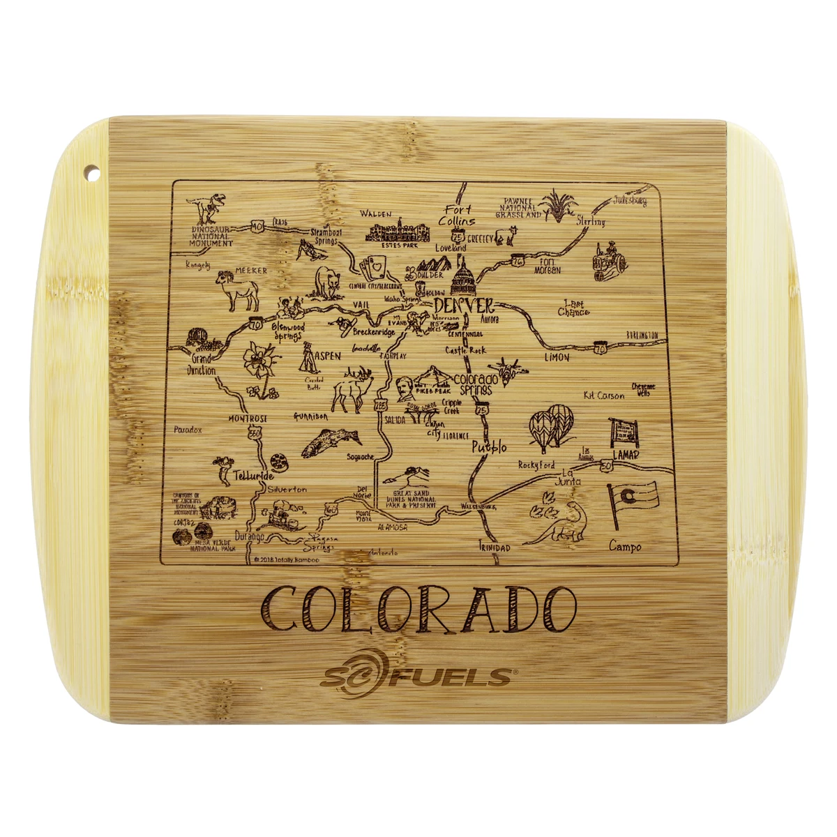 A Slice of Life Colorado Serving & Cutting Board 1
