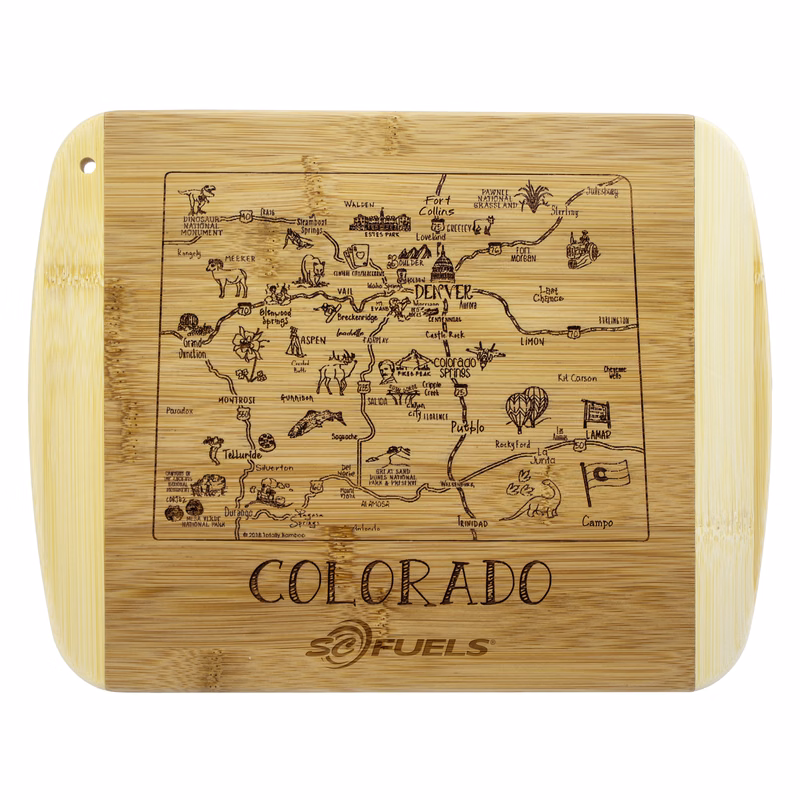 A Slice of Life Colorado Serving & Cutting Board