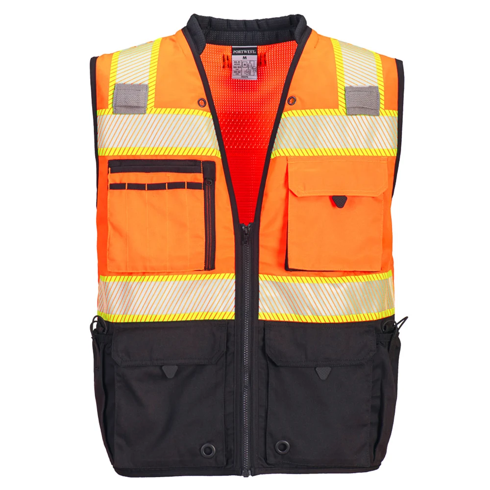 PORTWEST® Hi-Vis Premium Surveyor Vest w/ Padded collar 1