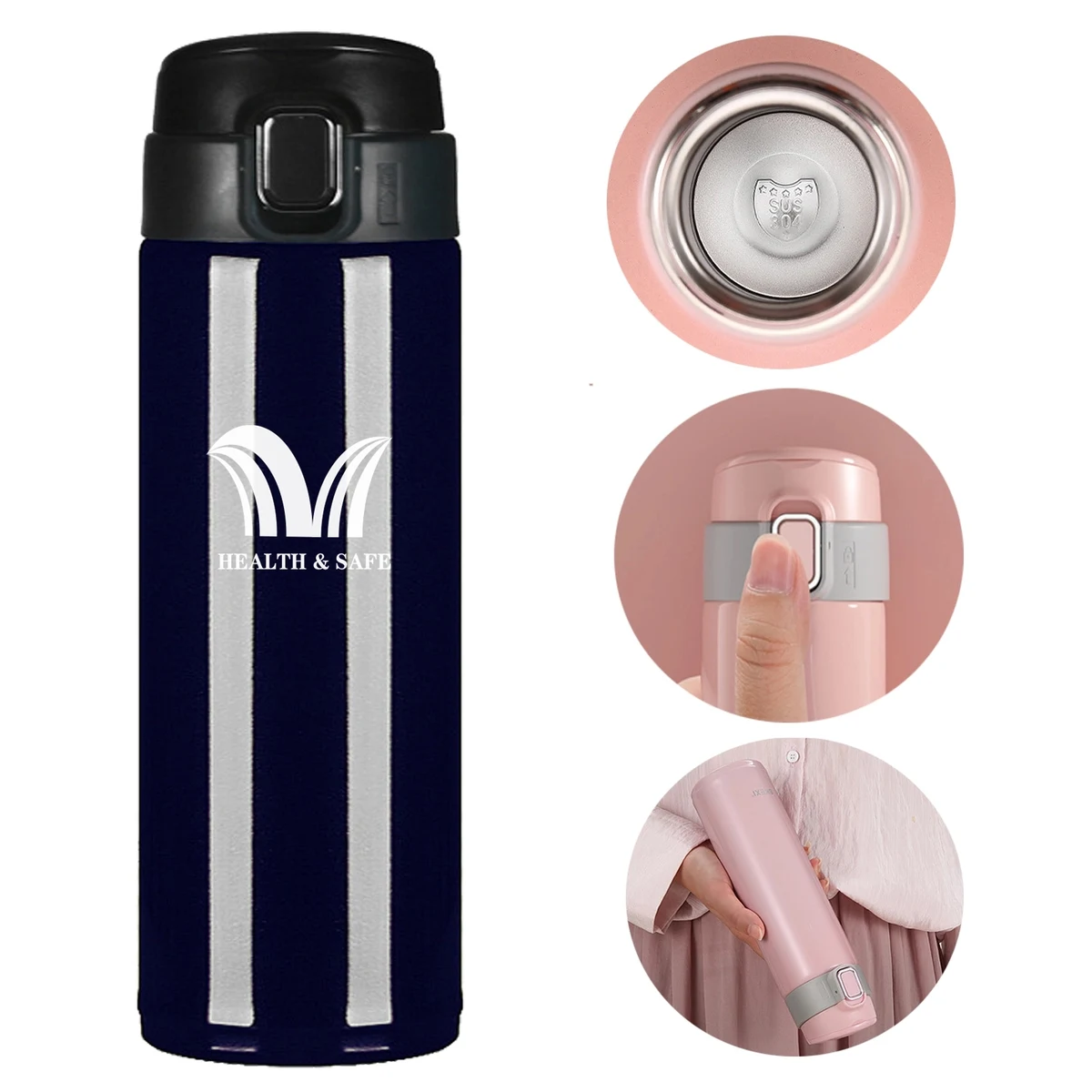 Handle Spring Thermos Cups 1
