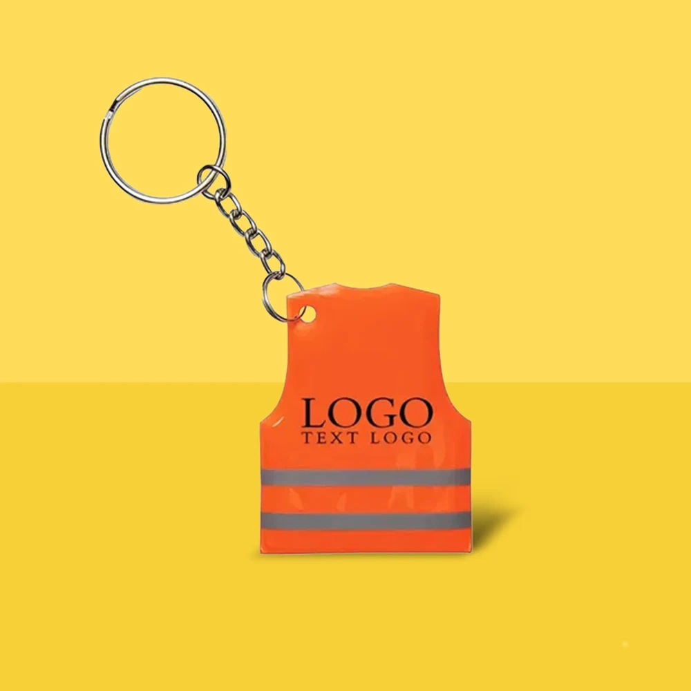 Custom Reflective Safety Vest Keytag 1
