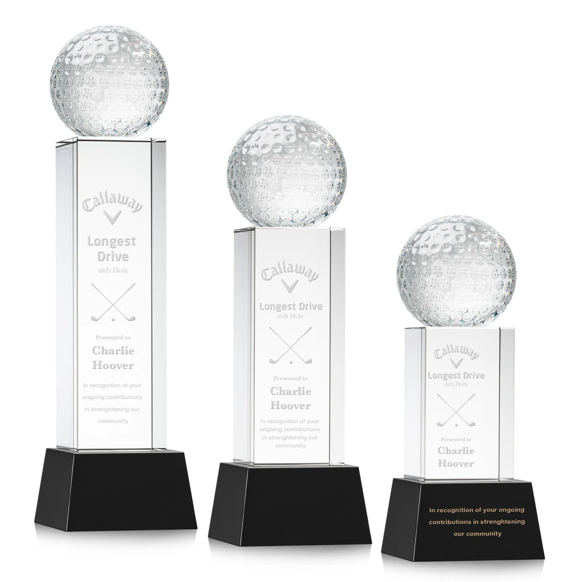 Golf Ball Award on Belcroft Base - Black 1