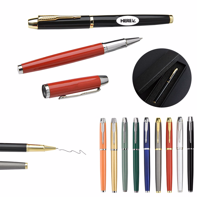 Metal Signature Pen with Elegant Clip
