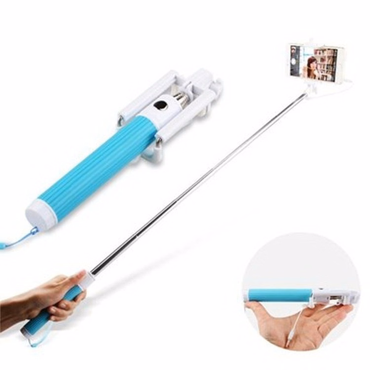 Integrated Wired selfie sticks,Foldable Wired Monopod
