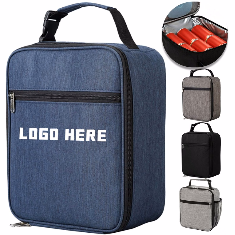 10" Oxford Fabric Insulated Lunch Bag With Handles