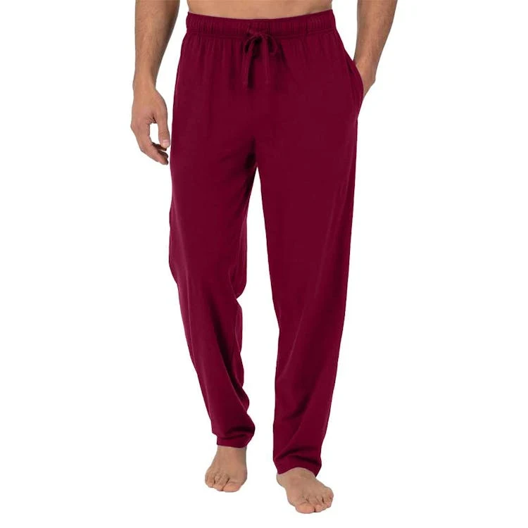 Men's Lounge Pants - Size Small-2XL Burgundy 1