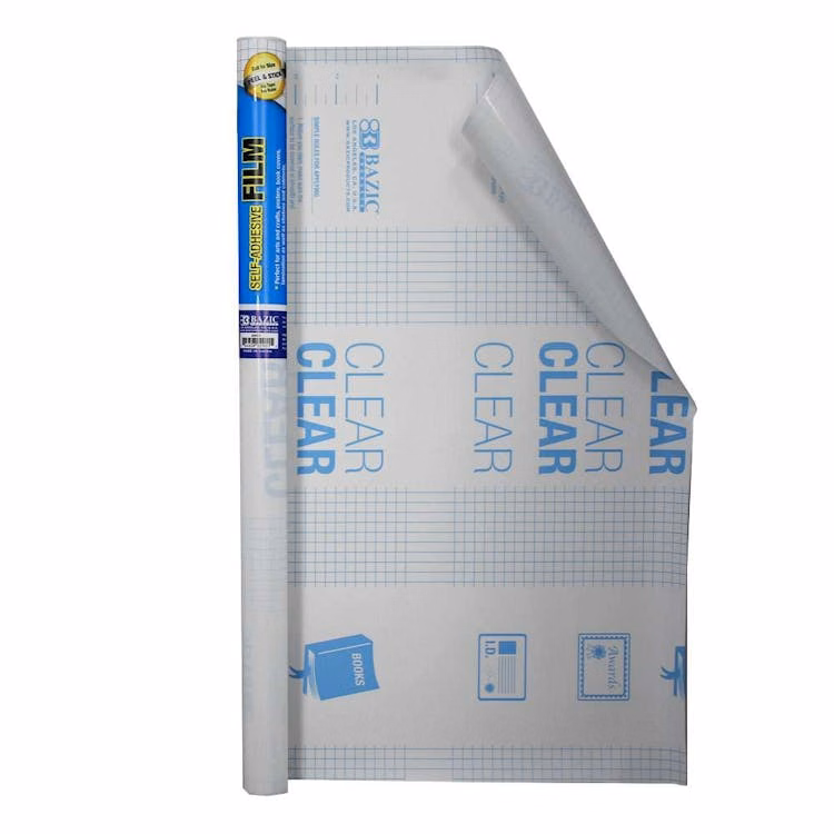 Self Adhesive Book Covers - Clear 18" X 1.5 Yard