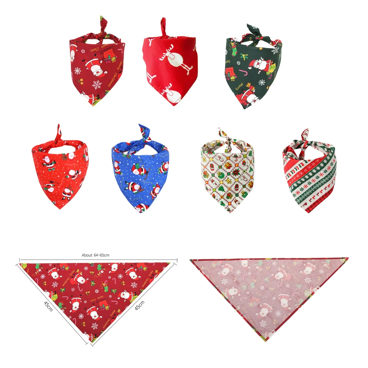 Full Color Pet Triangle Scarf Bandanna 1