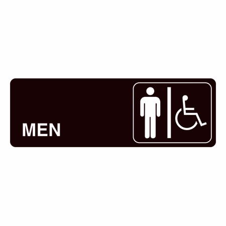 Men's Handicapped Restroom Sign