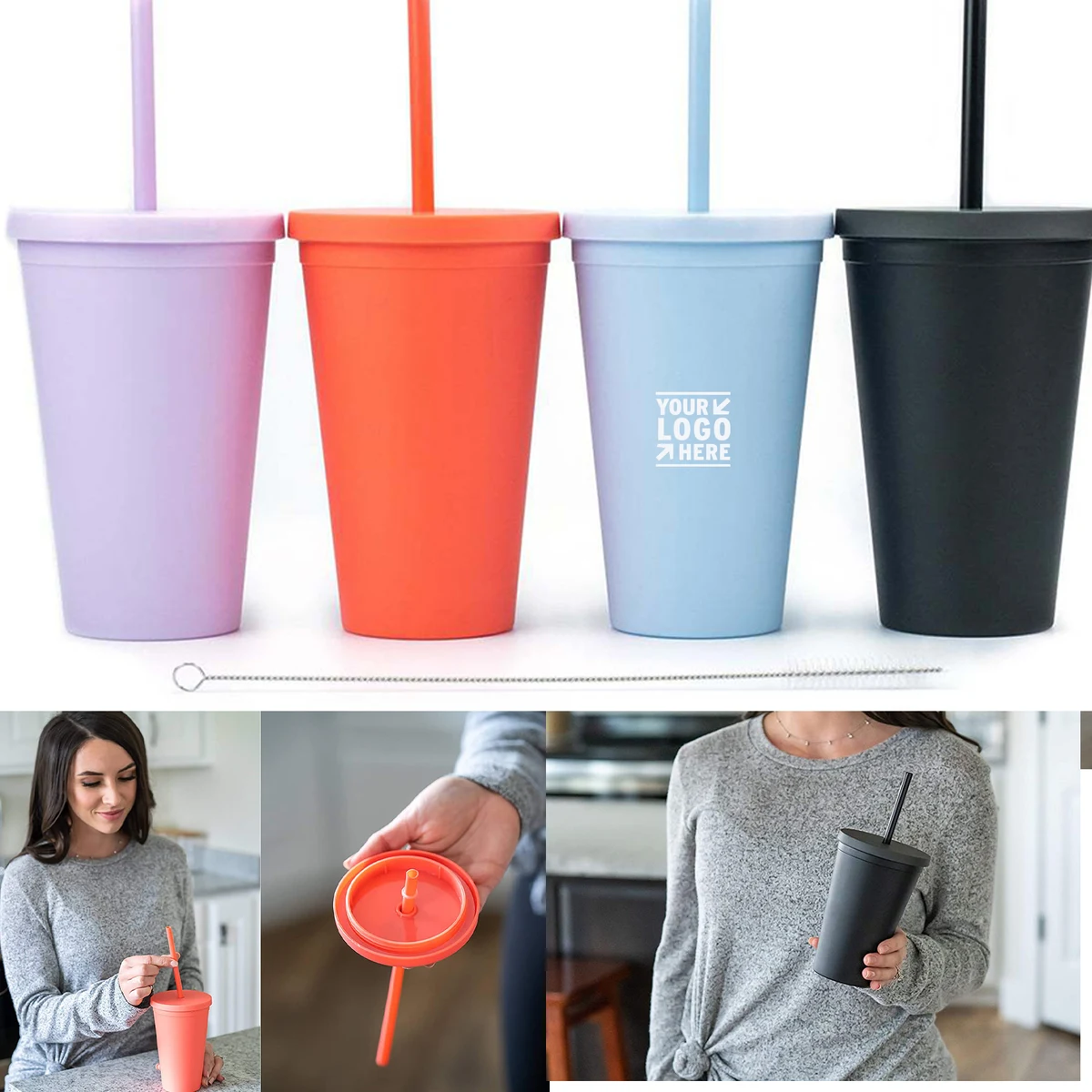 16 oz Colored Acrylic Cup 1