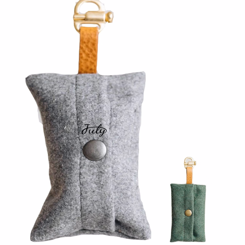 Felt Waste Bags Holder Dispenser W/ Poop