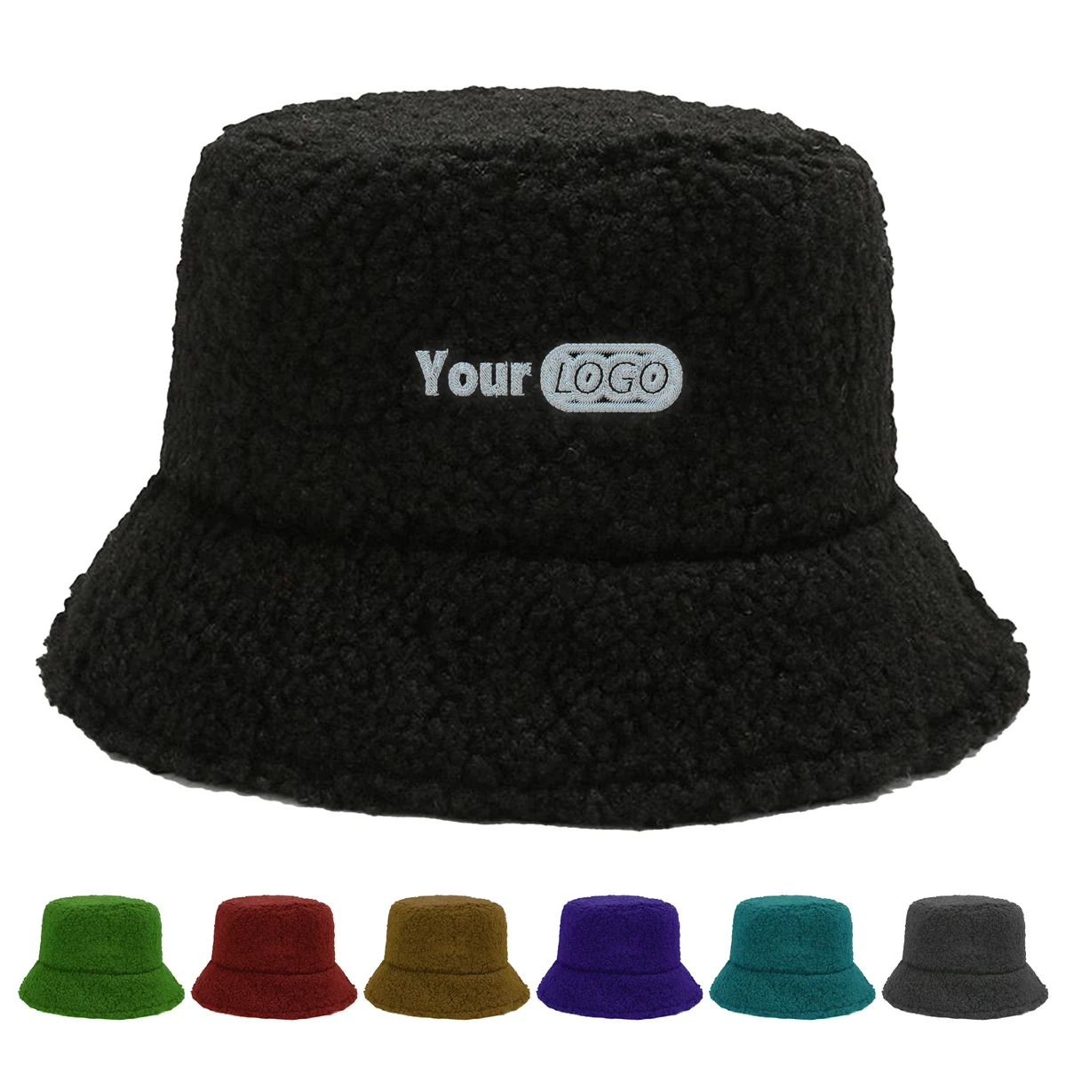 Cotton Stylish Winter Faux Fur Bucket Hat For Cold-Weather Comfort 1