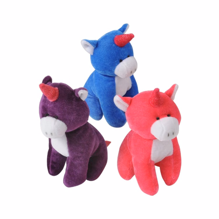 Sitting Unicorn Plush Toys - Assorted