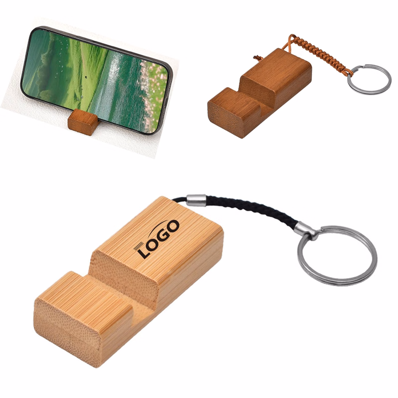 MOQ30 Unique Wooden Keychain Business Gifts Customized Logo