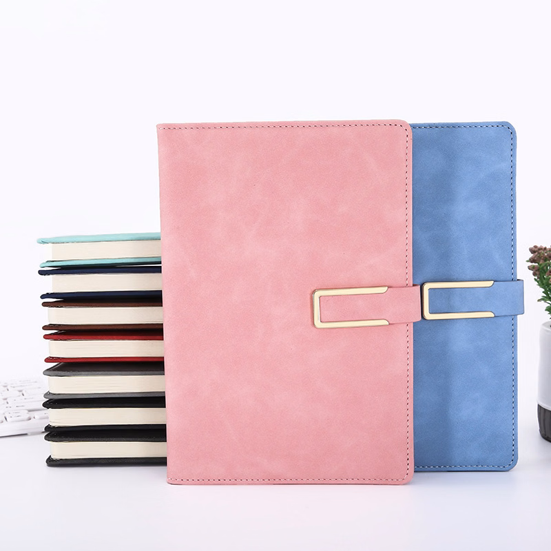 A5 PU Leather Notebook With Pen Loop And Magnetic Closure