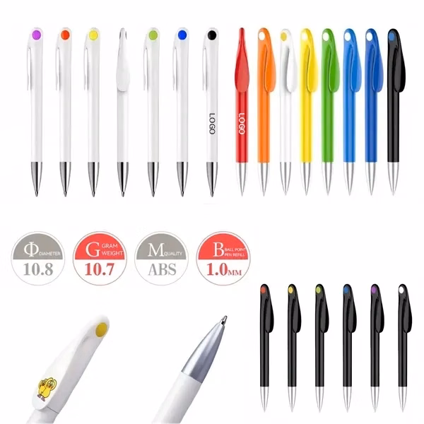 Colorful Bunny Pen with Ballpoint Writing Instrument